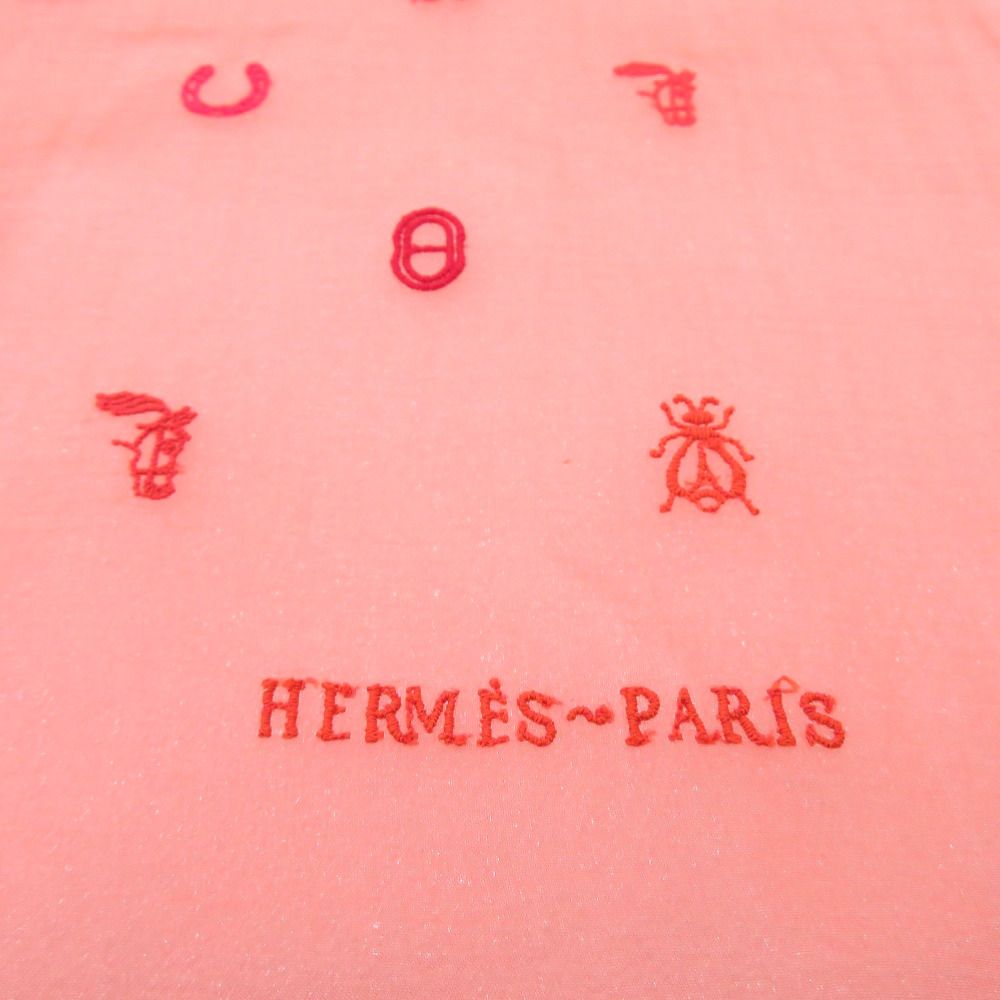 Hermes Carre 100 Multi Charm Vermillion Scarf — view 3