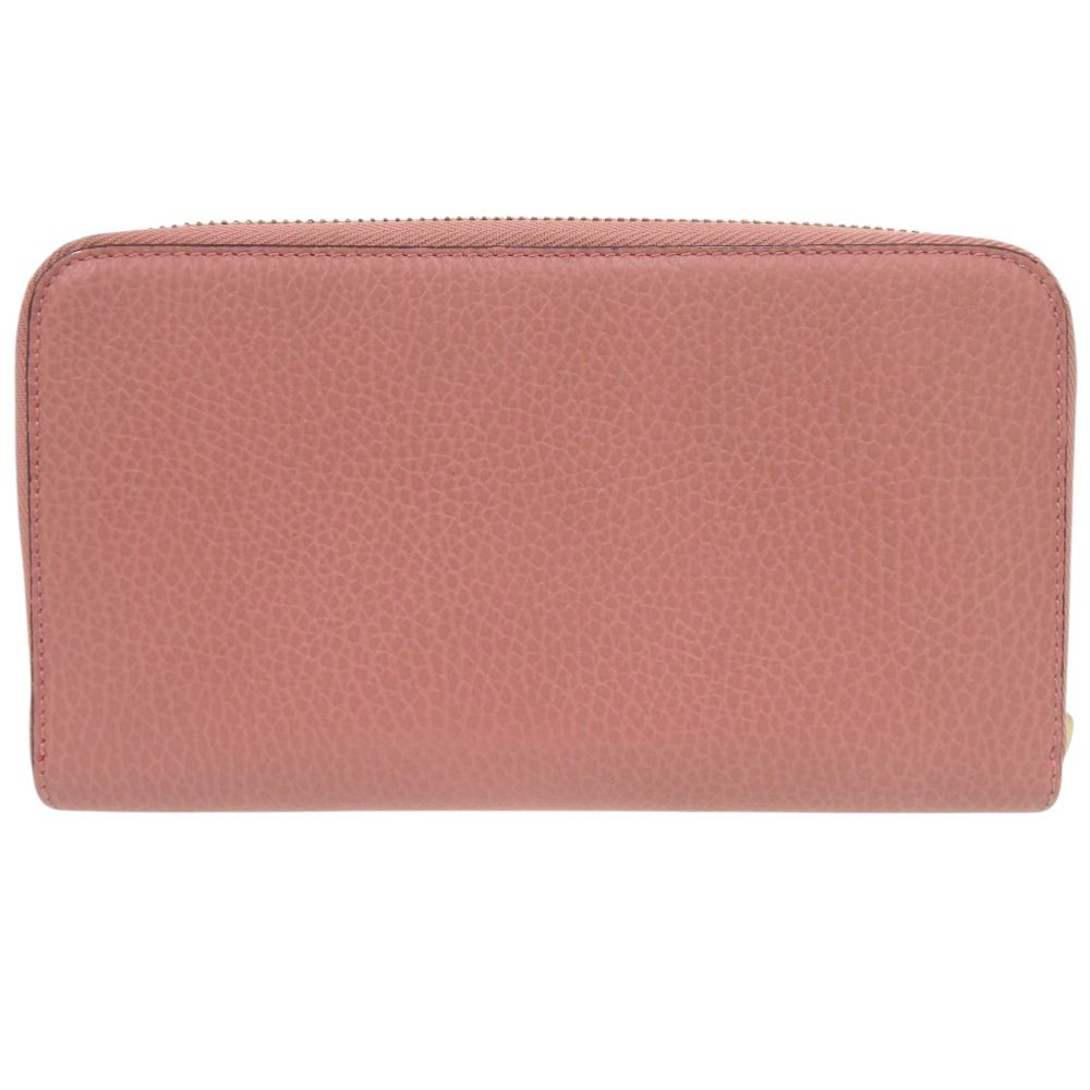 Gucci Zip Around Interlocking Wallet Calf Pink — view 2