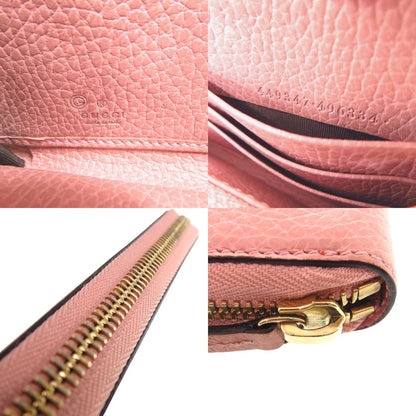 Gucci Zip Around Interlocking Wallet Calf Pink — view 6