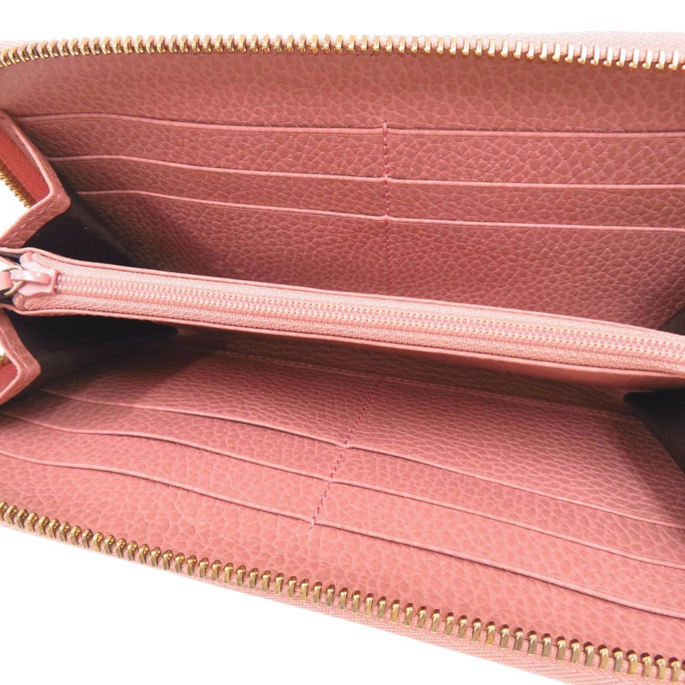 Gucci Zip Around Interlocking Wallet Calf Pink — view 4