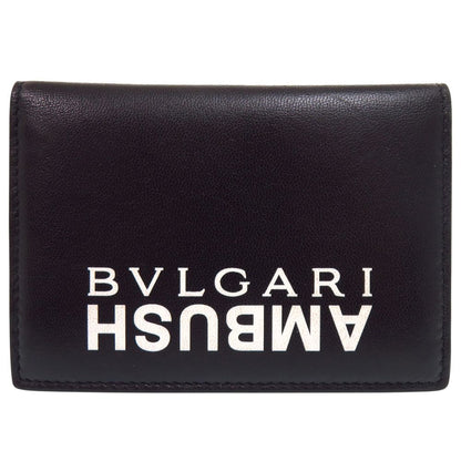 Bvlgari Ambush Collaboration Leather Black Card Case