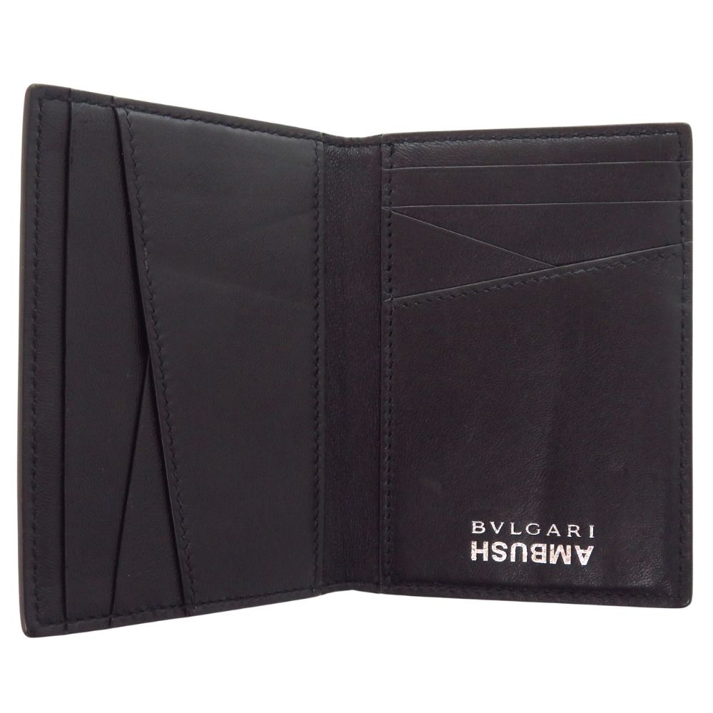Bvlgari Ambush Collaboration Leather Black Card Case — view 4