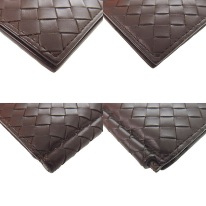Bottega Veneta Intrecciato Leather Brown Bifold Wallet Billfold — view 3