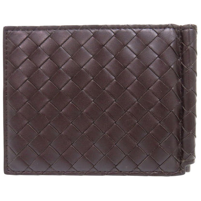 Bottega Veneta Intrecciato Leather Brown Bifold Wallet Billfold — view 2