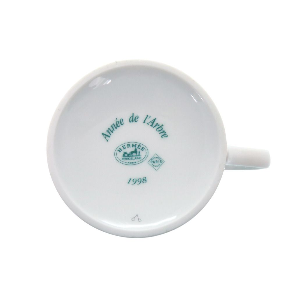 Hermes Annee de L'arbre Tall Mug Porcelain White — view 5