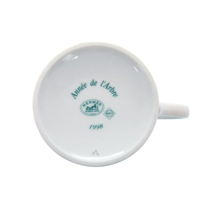 Hermes Annee de L'arbre Tall Mug Porcelain White — view 5