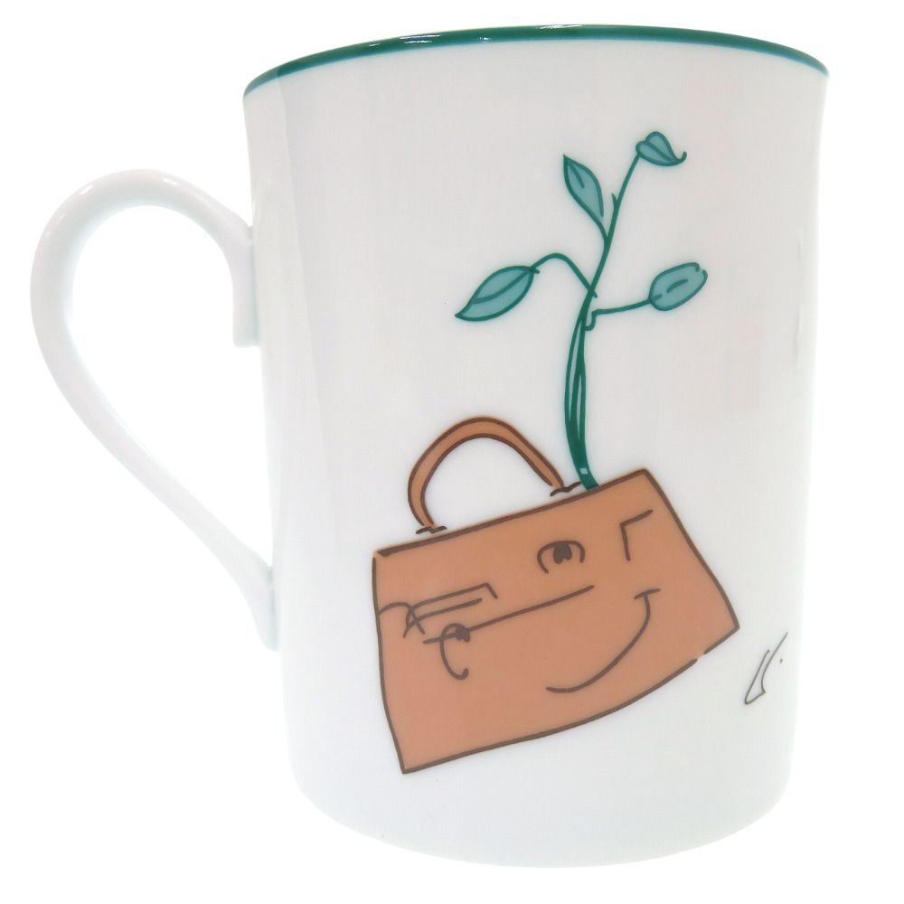 Hermes Annee de L'arbre Tall Mug Porcelain White — view 3