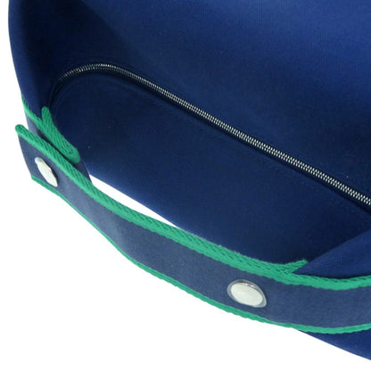 Hermes Bride-a-Brac PM Cotton Canvas Navy Handbag — view 8