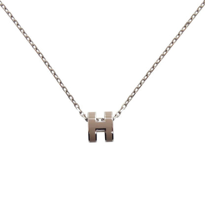 Hermes Mini Pop ST 02 63 Metal Gray Necklace