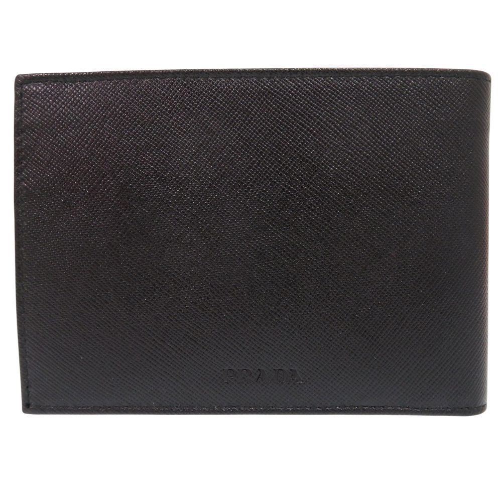Prada Saffiano Leather Black Bifold Wallet