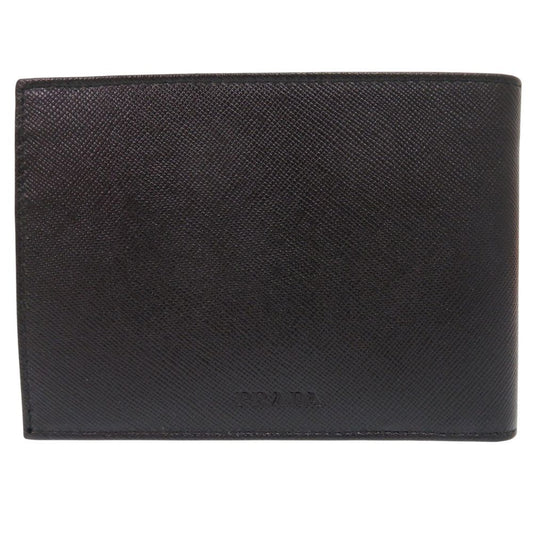 Prada Saffiano Leather Black Bifold Wallet