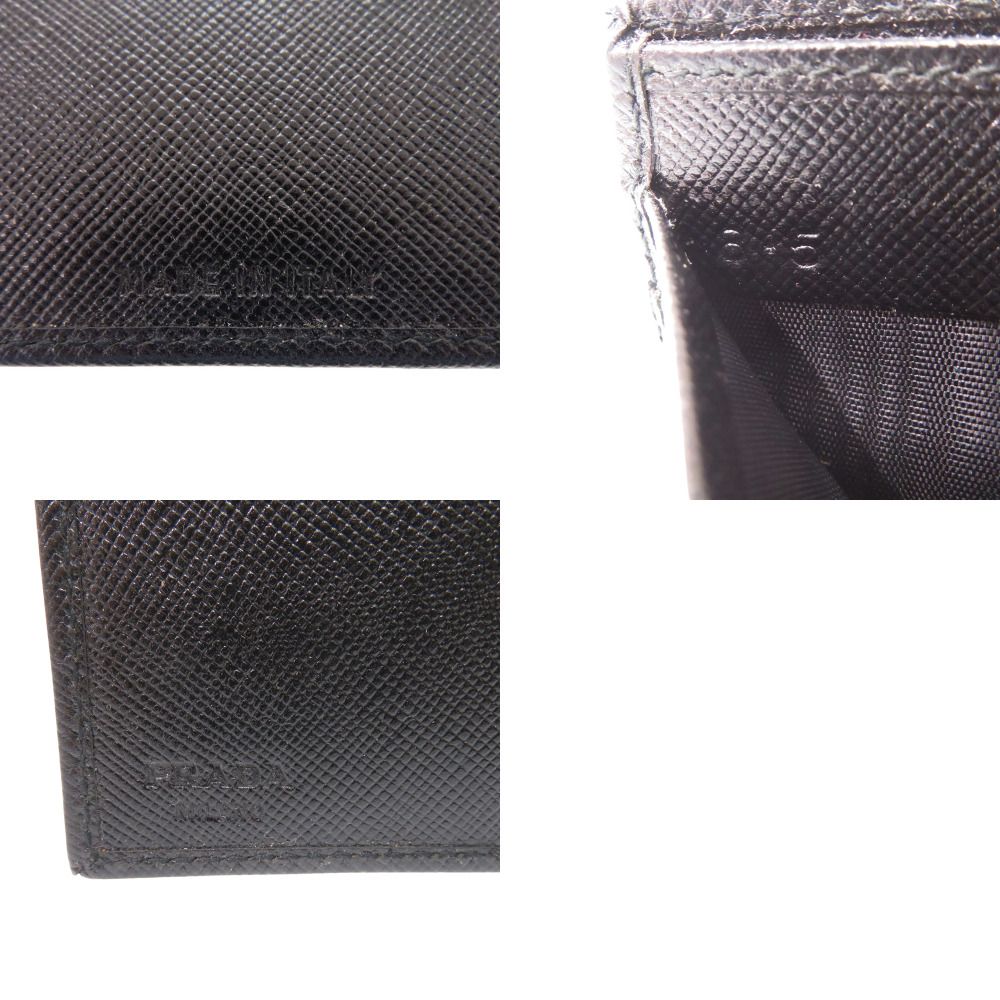 Prada Saffiano Leather Black Bifold Wallet — view 6