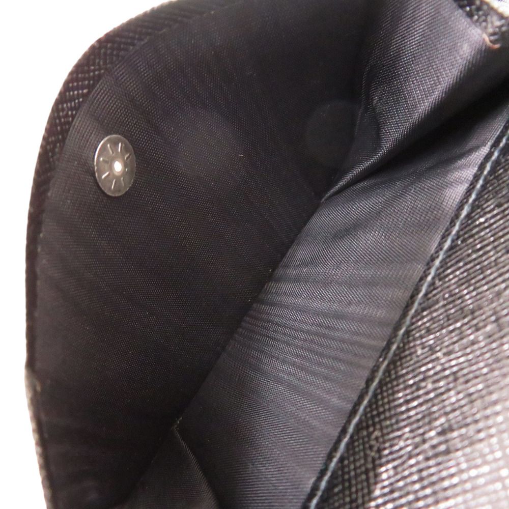 Prada Saffiano Leather Black Bifold Wallet — view 4