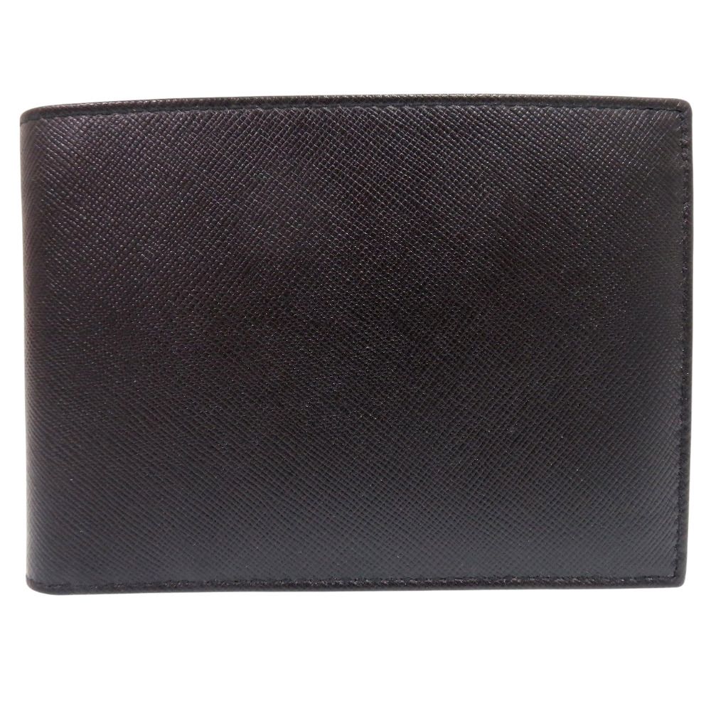 Prada Saffiano Leather Black Bifold Wallet — view 2