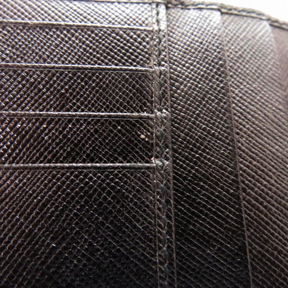 Prada Saffiano Leather Black Bifold Wallet — view 7