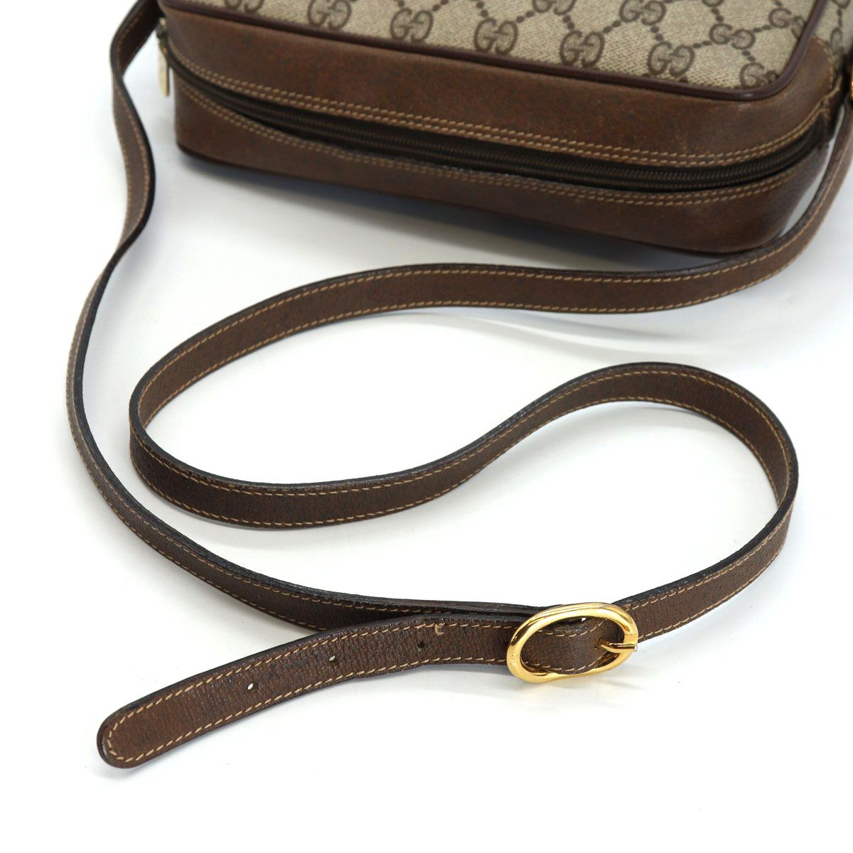 Gucci Shoulder Bag GG Supreme Sherry Leather Vintage — view 7