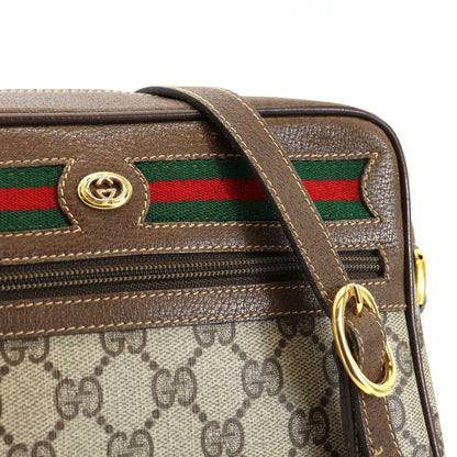 Gucci Shoulder Bag GG Supreme Sherry Leather Vintage — view 8