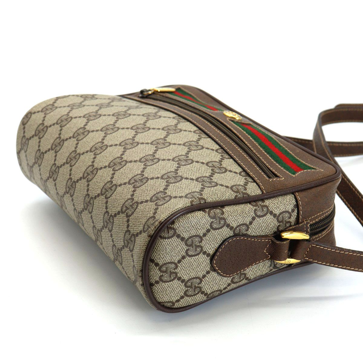 Gucci Shoulder Bag GG Supreme Sherry Leather Vintage — view 4