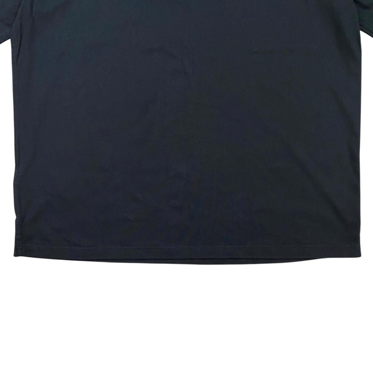 Hermes Short Sleeve T-Shirt Metal Ri Carre L Cotton Mini Patch Marine Navy — view 6