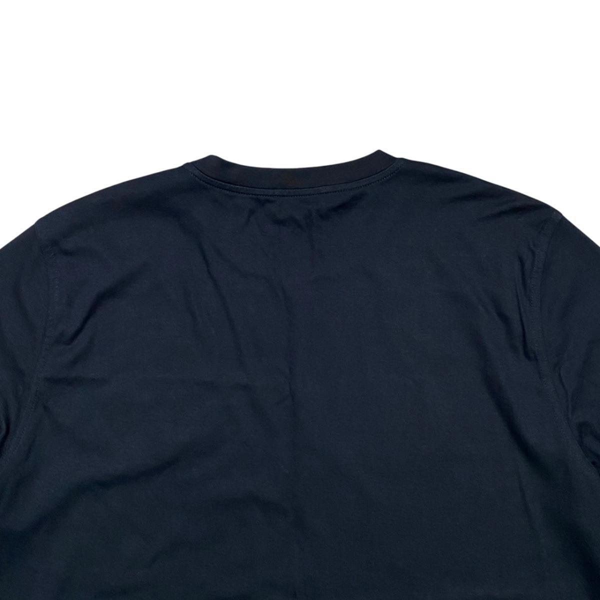Hermes Short Sleeve T-Shirt Metal Ri Carre L Cotton Mini Patch Marine Navy — view 5