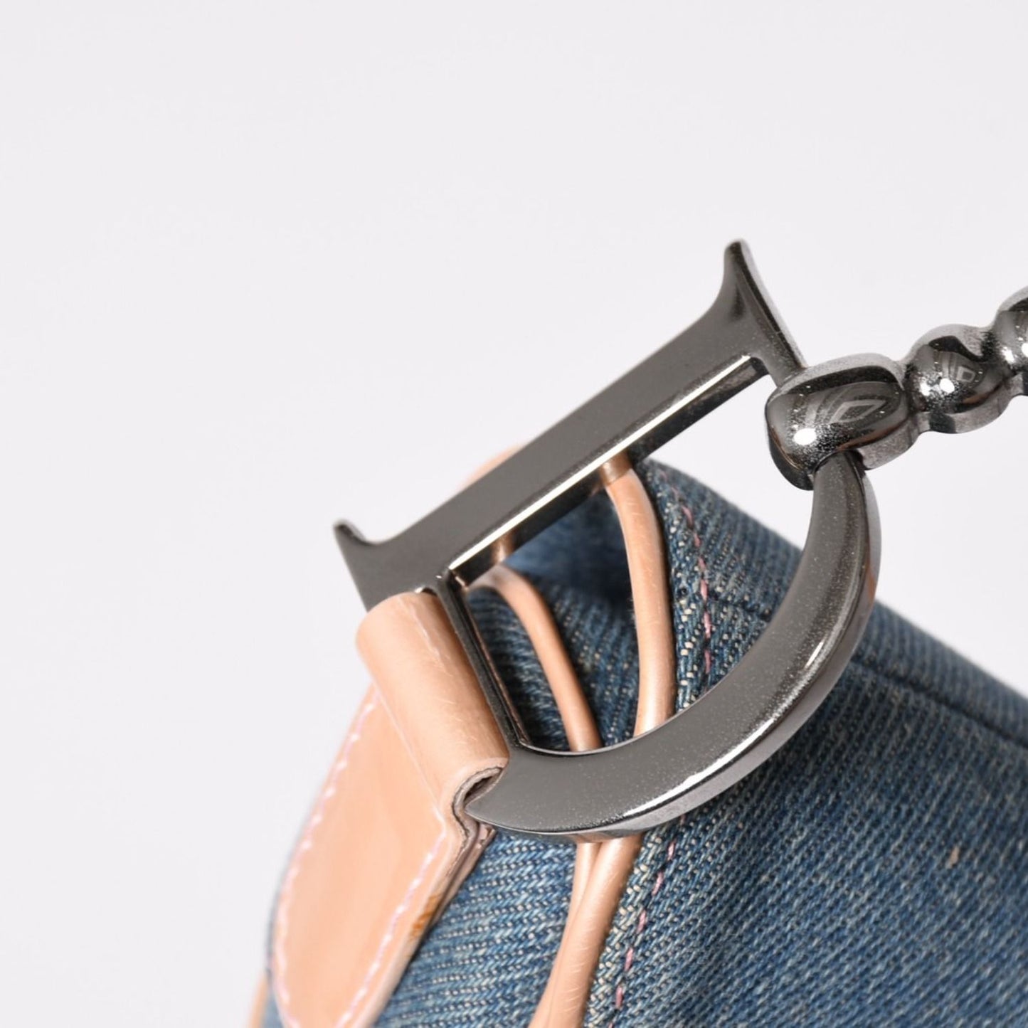 Dior Saddle Bag Galliano Era Denim Pink — view 4