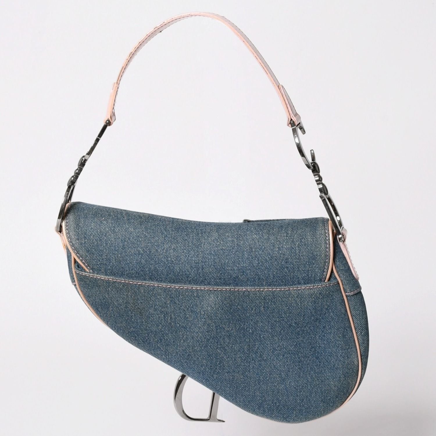 Dior Saddle Bag Galliano Era Denim Pink — view 2