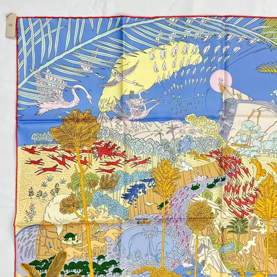 Hermes Carre 90 Scarf Silk Collection le Carnaval Des Animal Carnival of the — view 6