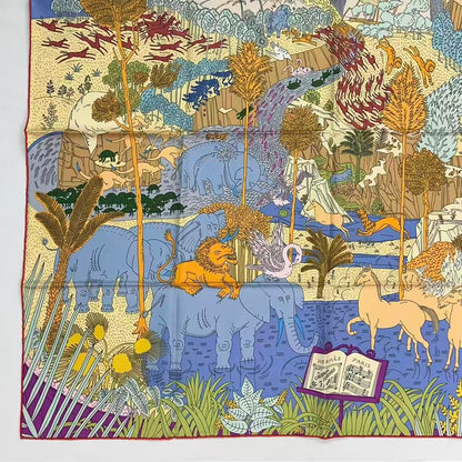 Hermes Carre 90 Scarf Silk Collection le Carnaval Des Animal Carnival of the — view 8