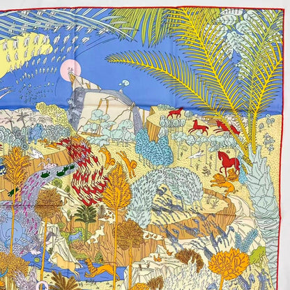 Hermes Carre 90 Scarf Silk Collection le Carnaval Des Animal Carnival of the — view 7