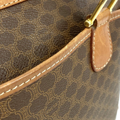 Celine Handbag Macadam Brown Gold — view 9