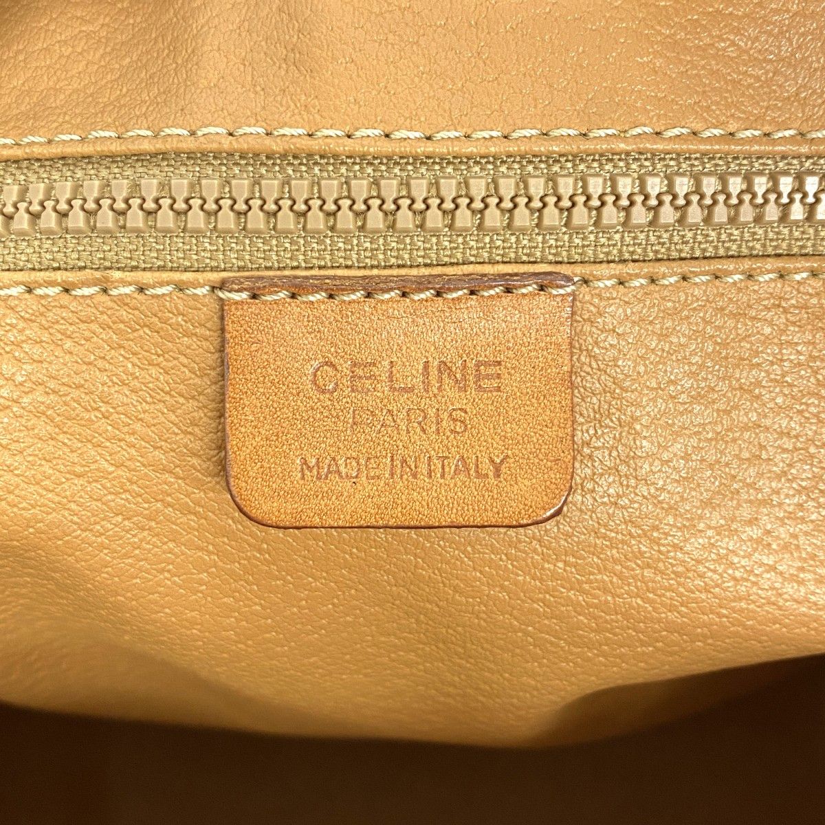 Celine Handbag Macadam Brown Gold — view 5