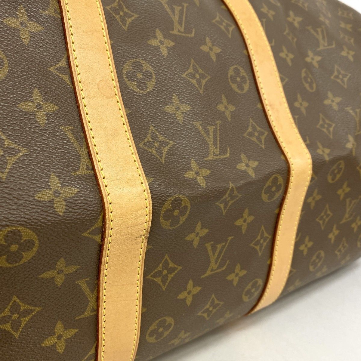 Louis Vuitton Boston Bag Monogram Keepall Bandouliere 55 Brown — view 8