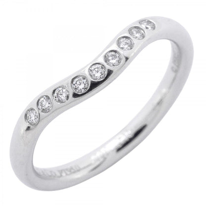 Tiffany & Co Ring T Cube Band Platinum Diamond