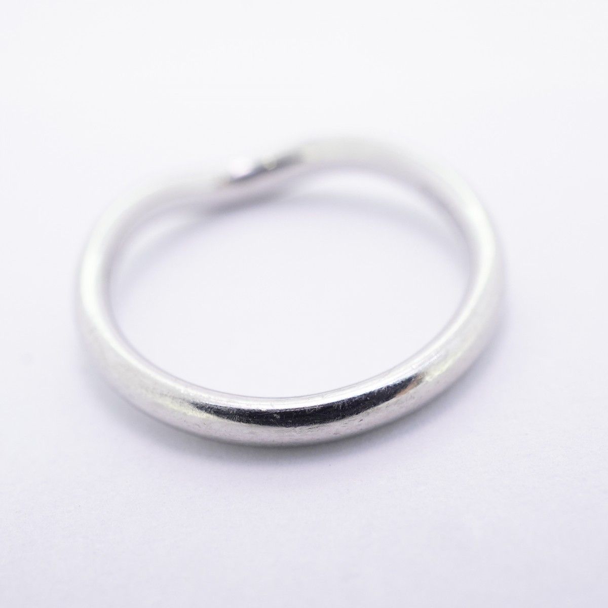 Tiffany & Co Ring T Cube Band Platinum Diamond — view 9