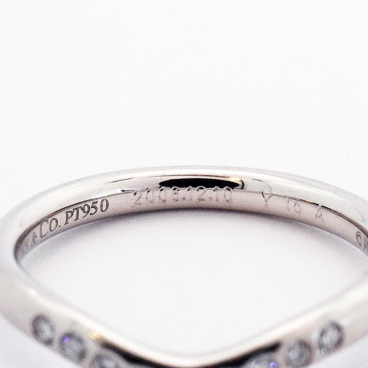Tiffany & Co Ring T Cube Band Platinum Diamond — view 6