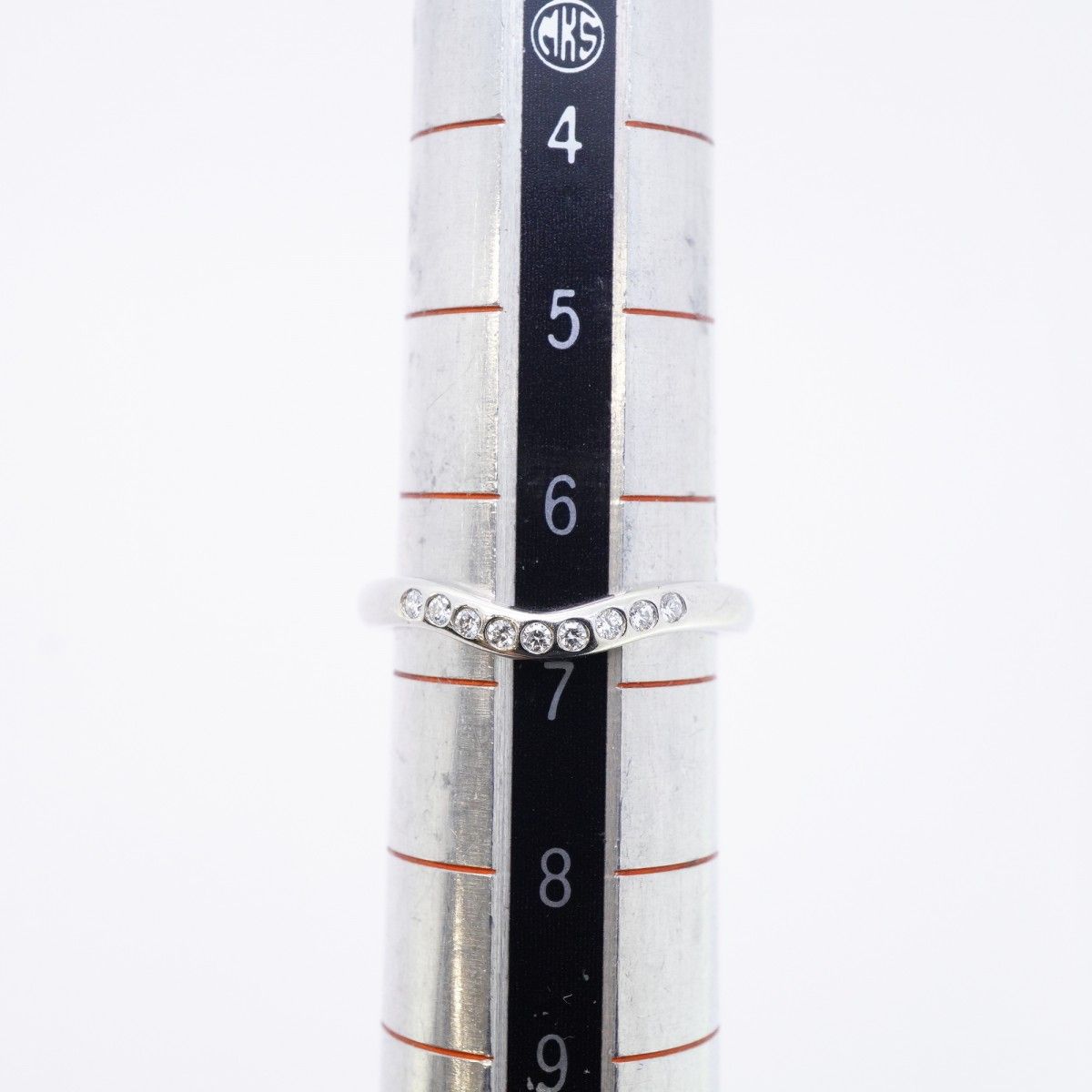 Tiffany & Co Ring T Cube Band Platinum Diamond — view 7