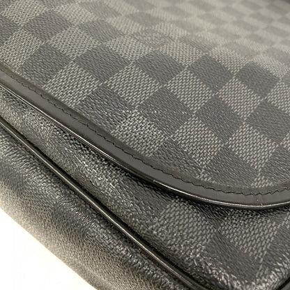 Louis Vuitton Shoulder Bag Damier Graphite Daniel GM Black — view 9