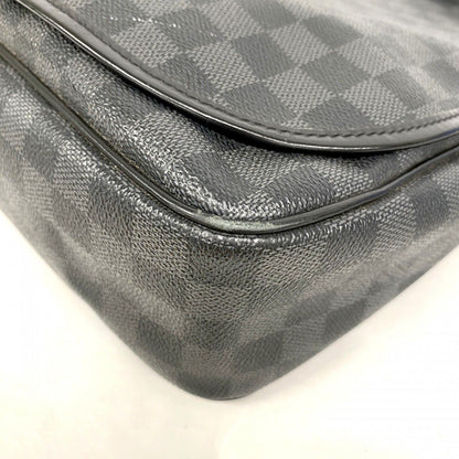 Louis Vuitton Shoulder Bag Damier Graphite Daniel GM Black — view 7