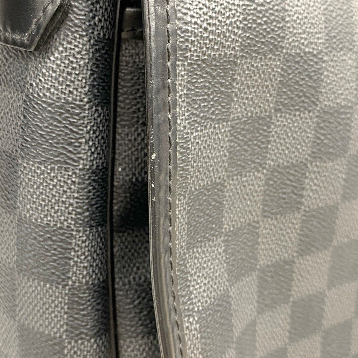 Louis Vuitton Shoulder Bag Damier Graphite Daniel GM Black — view 8