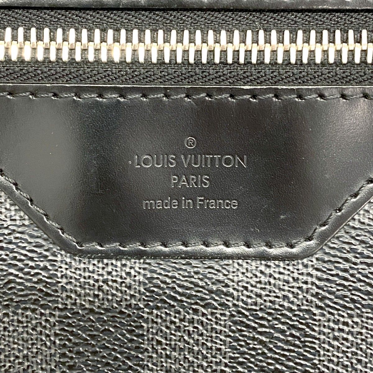 Louis Vuitton Shoulder Bag Damier Graphite Daniel GM Black — view 5