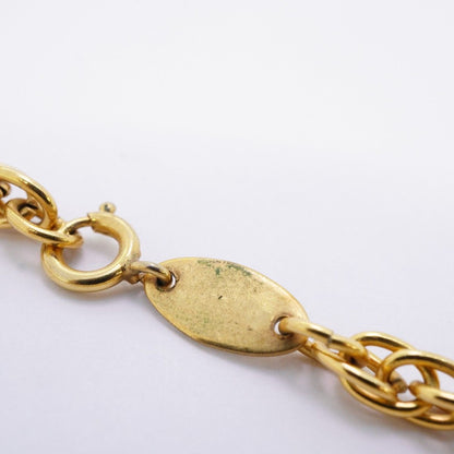 Chanel Necklace Vintage CC Logo Gold Plated Faux Pearl — view 7