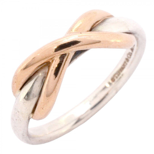 Tiffany & Co Ring Infinity 18k Pink Gold 925 Sterling Silver