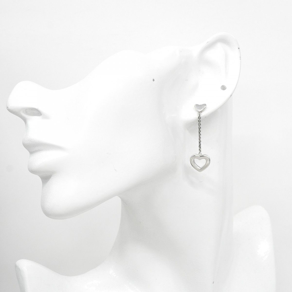 Tiffany & Co Earrings Heart Link Drop Silver — view 7