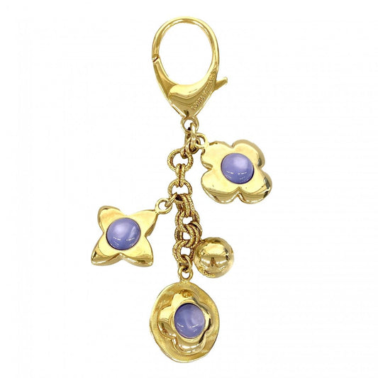 Louis Vuitton Key Holder Charm Bijou Sac Tresor Gold Azur