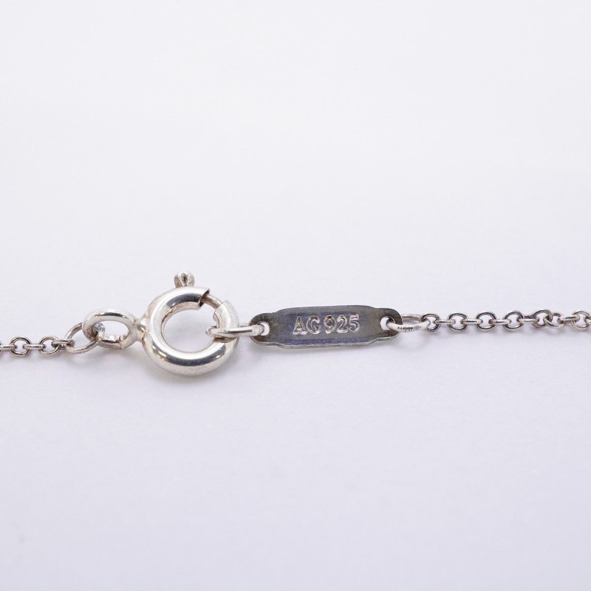 Tiffany & Co Necklace Double Return to Heart 925 Sterling Silver Blue — view 5