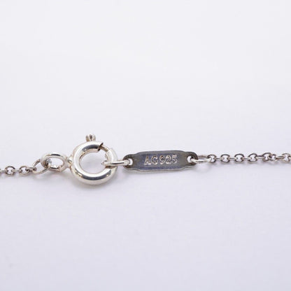 Tiffany & Co Necklace Double Return to Heart 925 Sterling Silver Blue — view 5