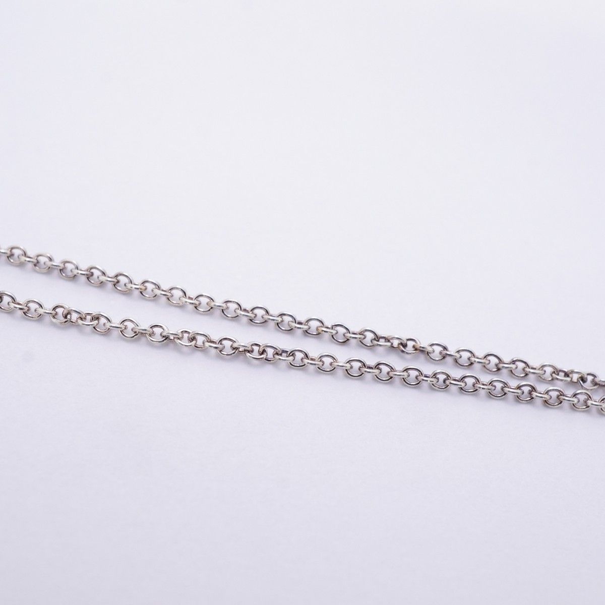 Tiffany & Co Necklace Double Return to Heart 925 Sterling Silver Blue — view 8