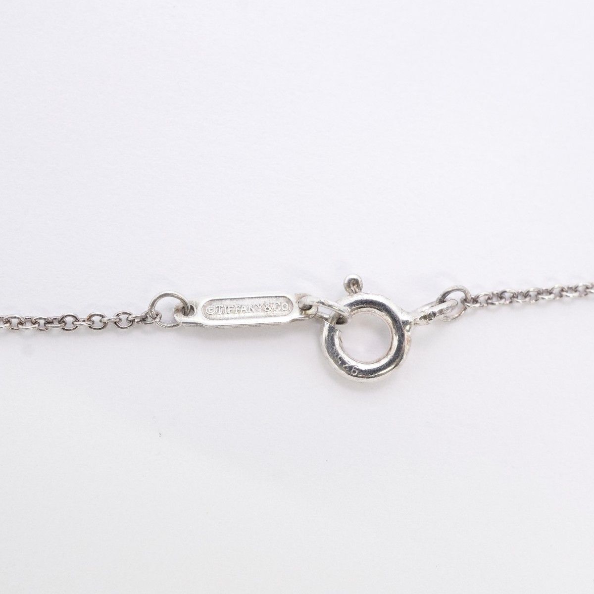 Tiffany & Co Necklace Double Return to Heart 925 Sterling Silver Blue — view 4