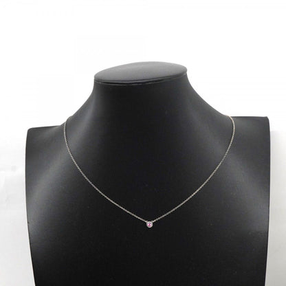 Tiffany & Co Necklace by the Yard 925 Sterling Silver Pink Saffiano — view 6