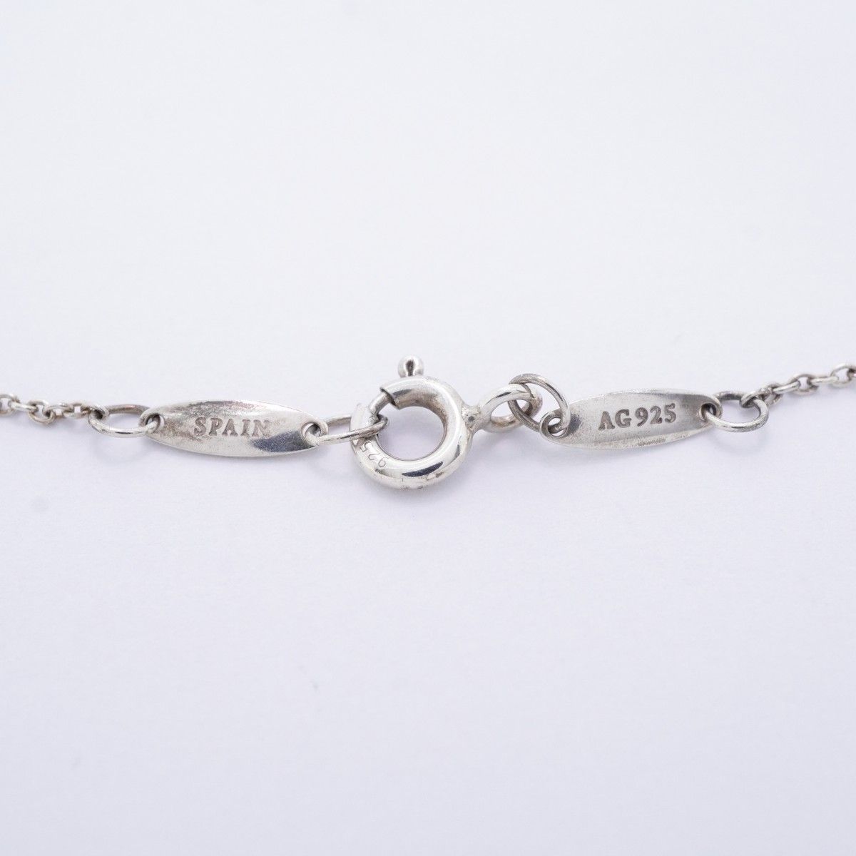 Tiffany & Co Necklace by the Yard 925 Sterling Silver Pink Saffiano — view 5